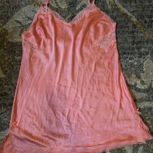Victoria's Secret Pink Lace Trim Chemise